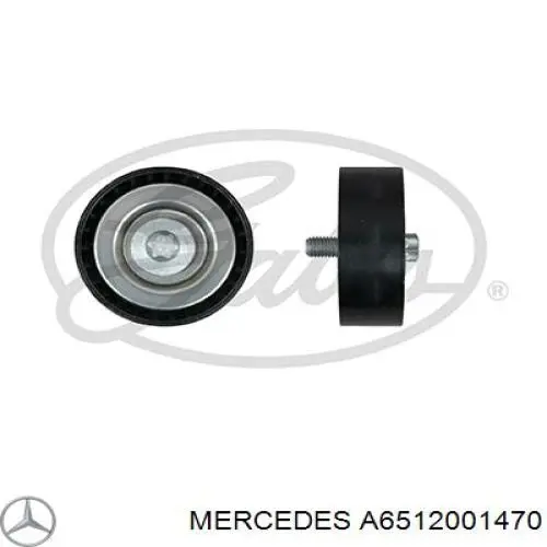 A6512001470 Mercedes rolo parasita da correia de transmissão