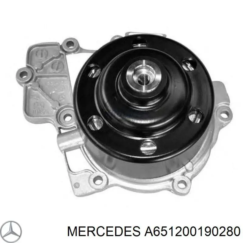 A651200190280 Mercedes bomba de água (bomba de esfriamento)