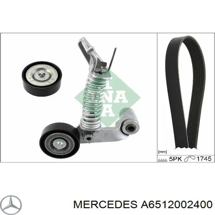 A6512002400 Mercedes натяжитель приводного ремня