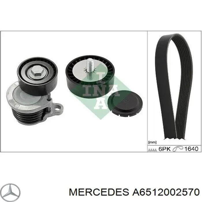 Купить A6512002570 Mercedes Натяжитель приводного ремня
