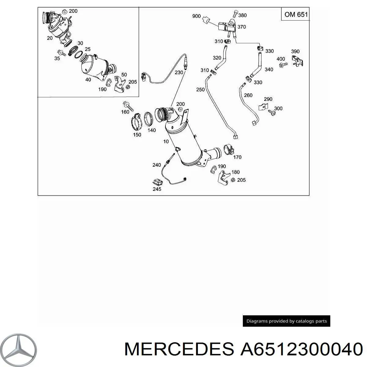  Mercedes A6512300040 цена, от  USD