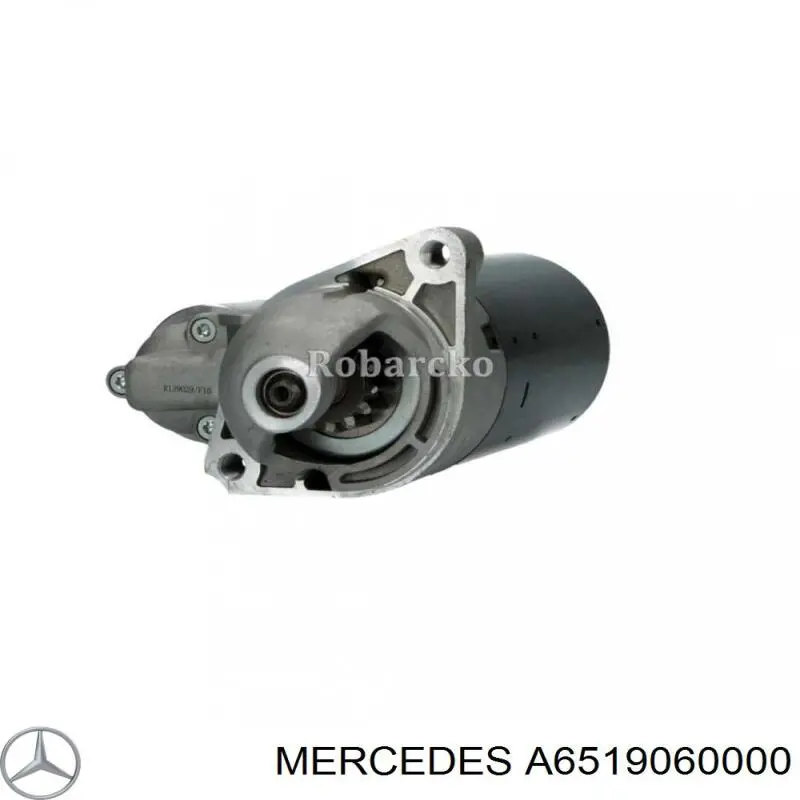 A6519060000 Mercedes Стартер автомобиля