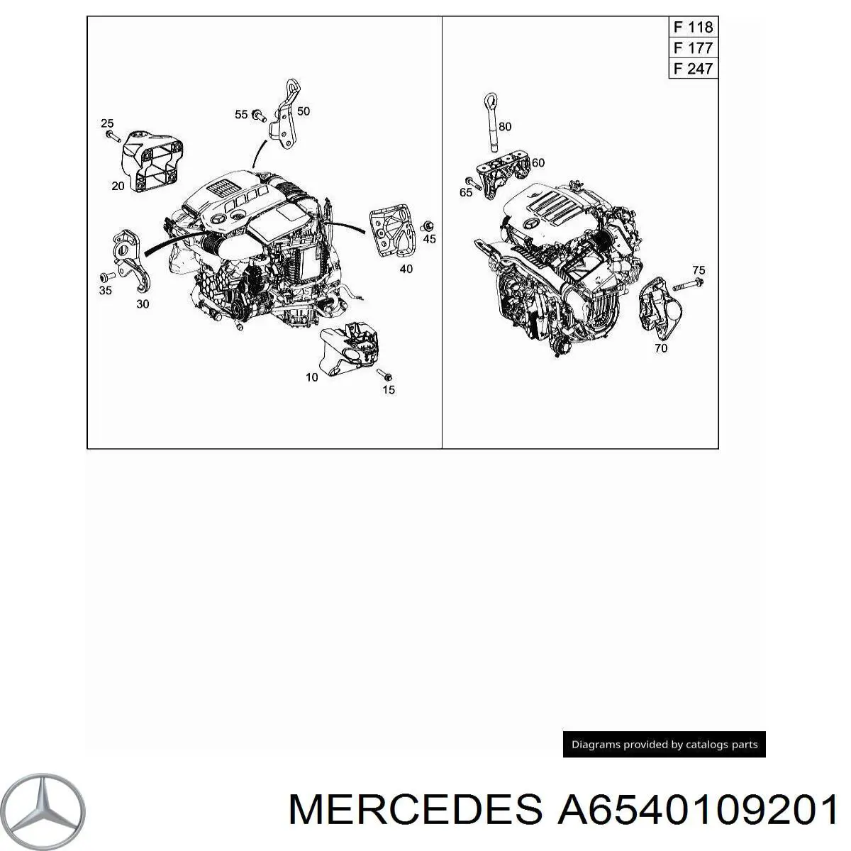  Mercedes A6540109201 цена, от 7.62 USD