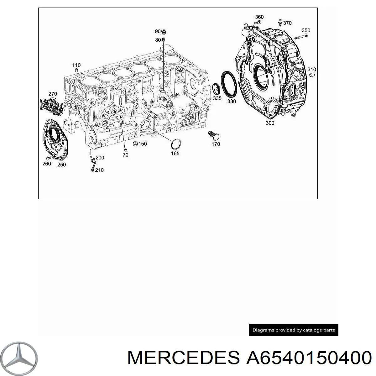  Mercedes A6540150400 цена, от 430.50 UAH