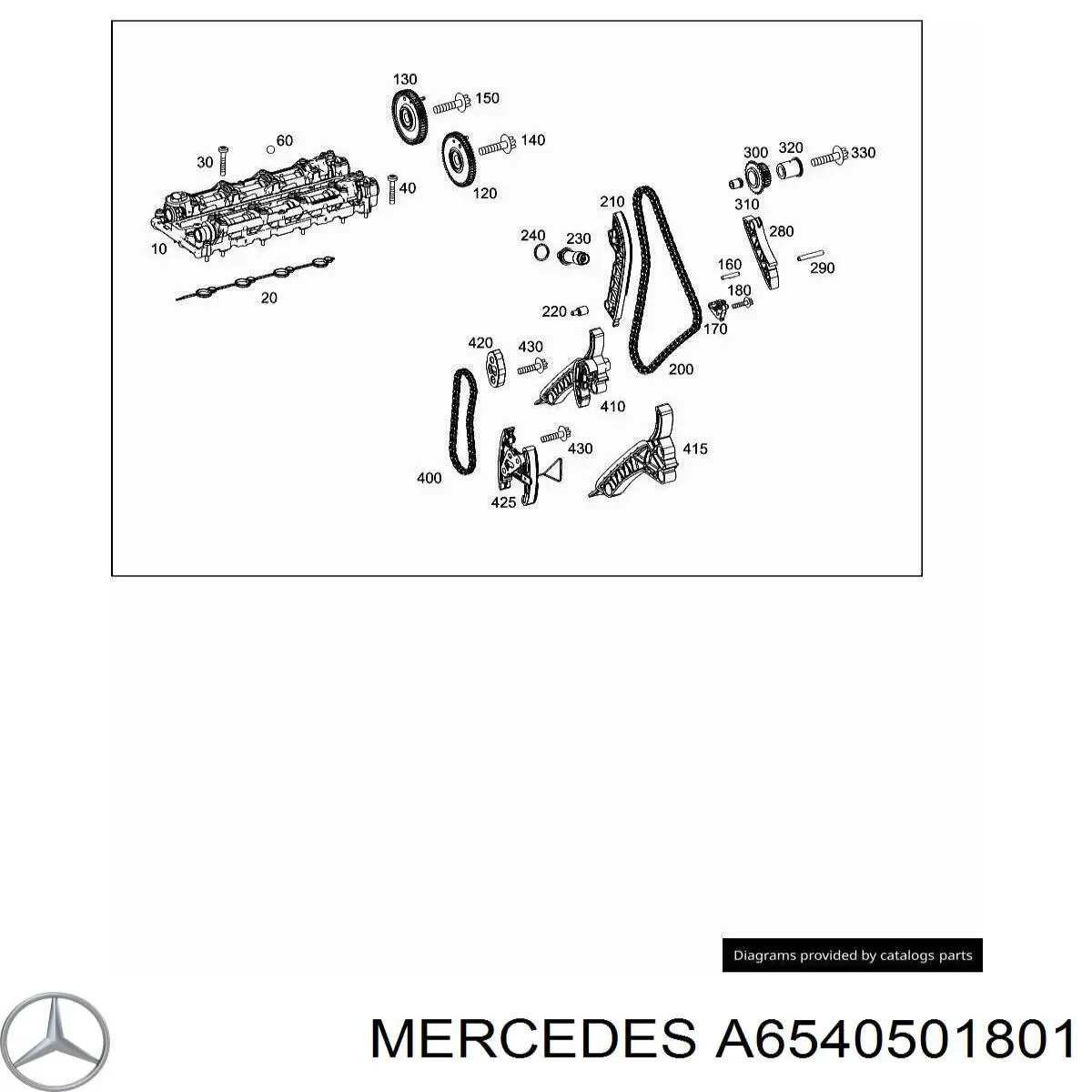 A6540501801 Mercedes Успокоитель цепи ГРМ, нижний