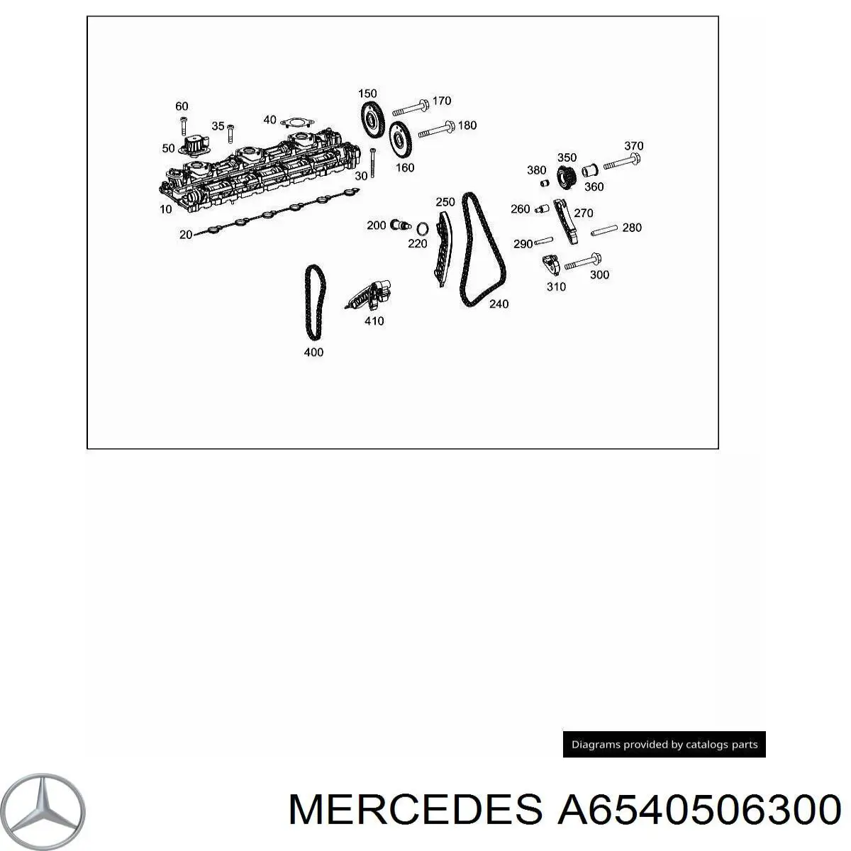 Успокоитель цепи ГРМ, правый Mercedes A6540506300 цена, от 8.78 USD