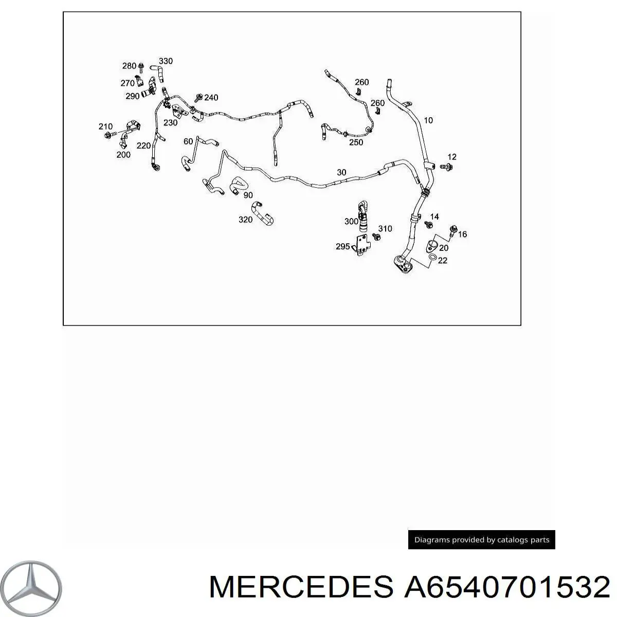  Mercedes A6540701532 цена, от 43.58 USD
