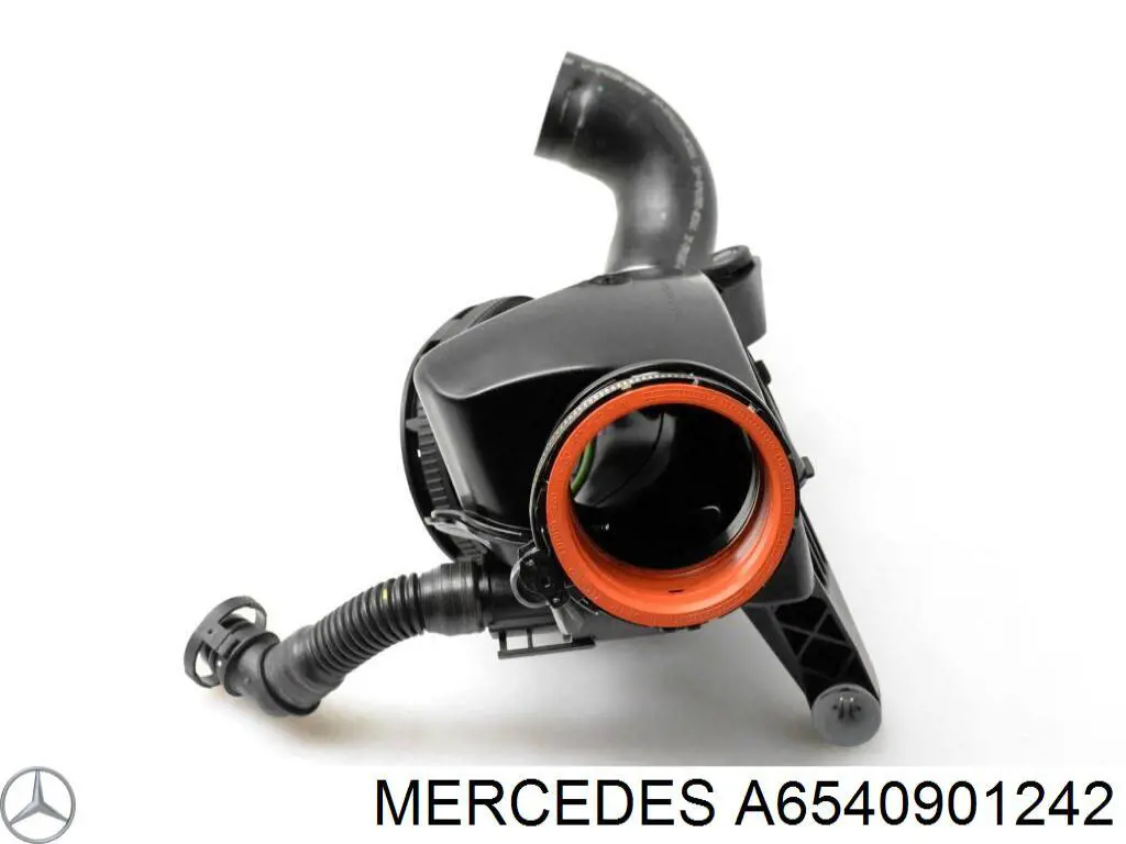 Патрубок воздушный, вход в турбину (наддув) Mercedes 6540901242
