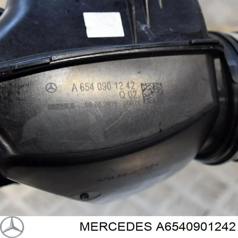 Патрубок воздушный, вход в турбину (наддув) Mercedes 6540901242 цена, от 37.48 USD