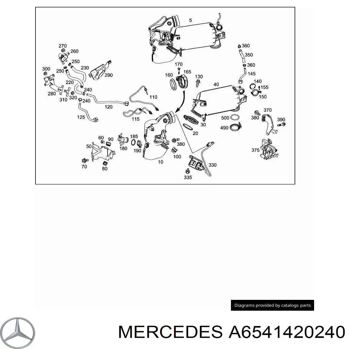 Купить A6541420240 Mercedes 