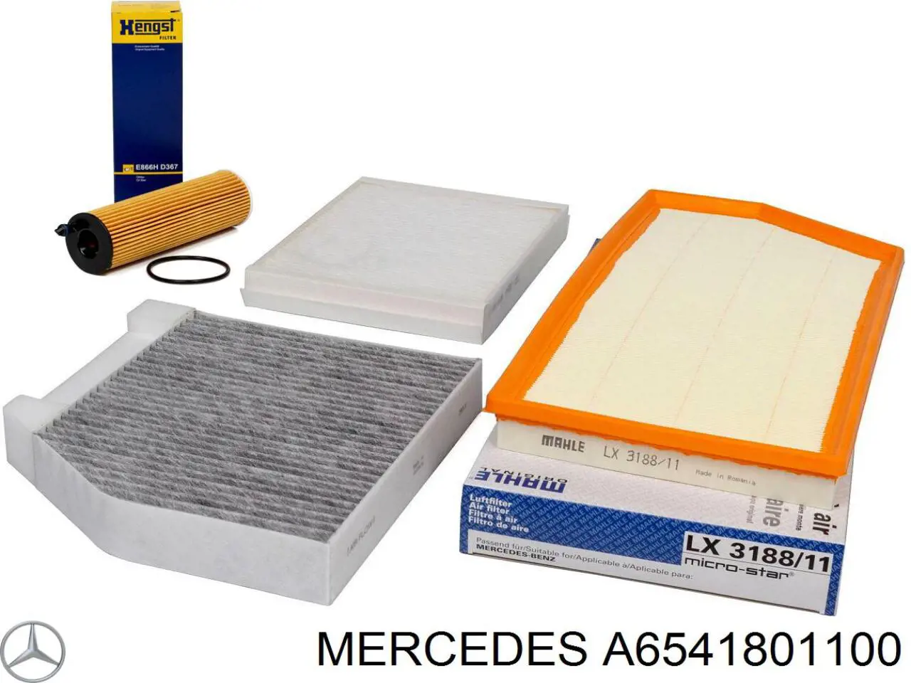 Filtro de óleo A6541801100 Mercedes