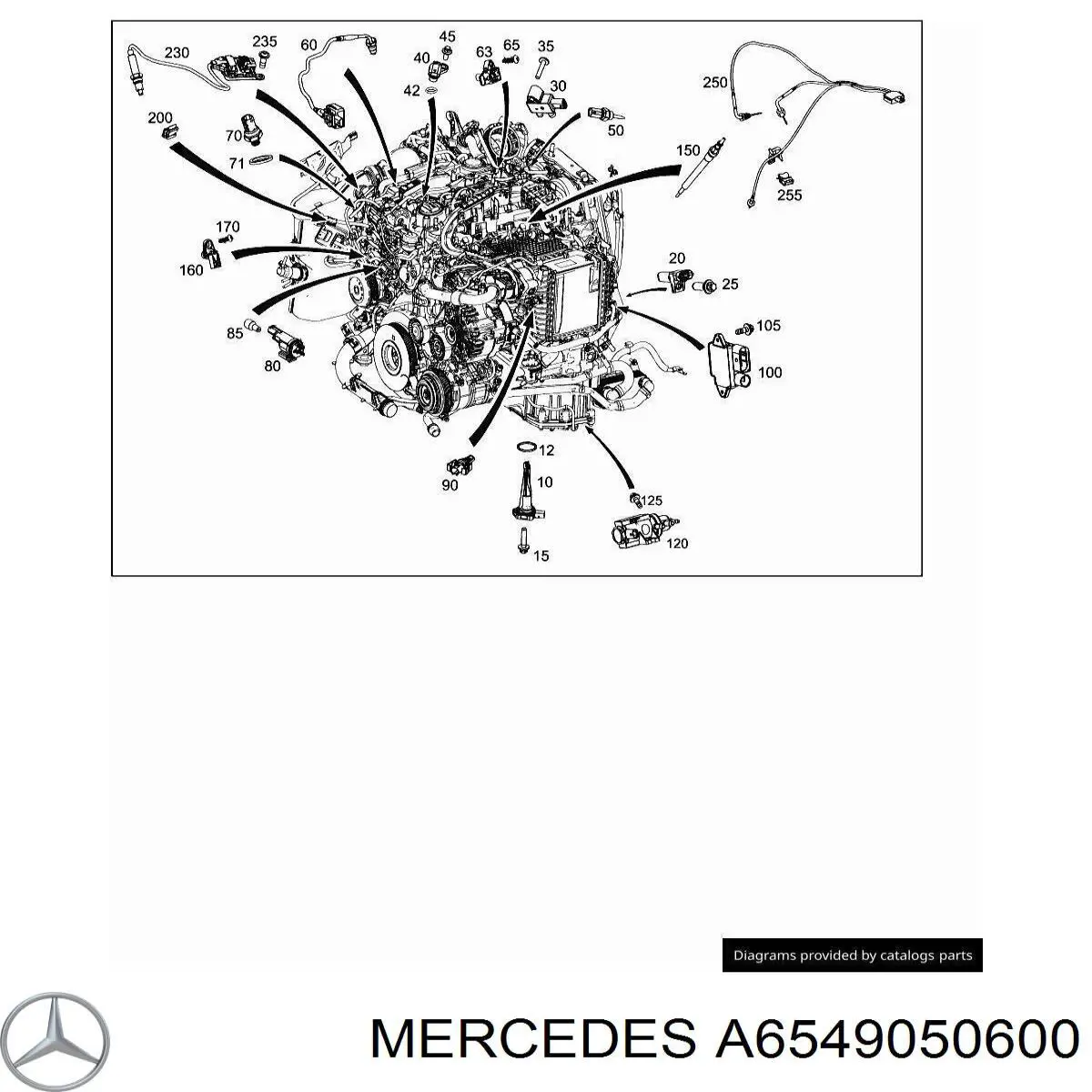 Купить A6549050600 Mercedes Датчик уровня масла