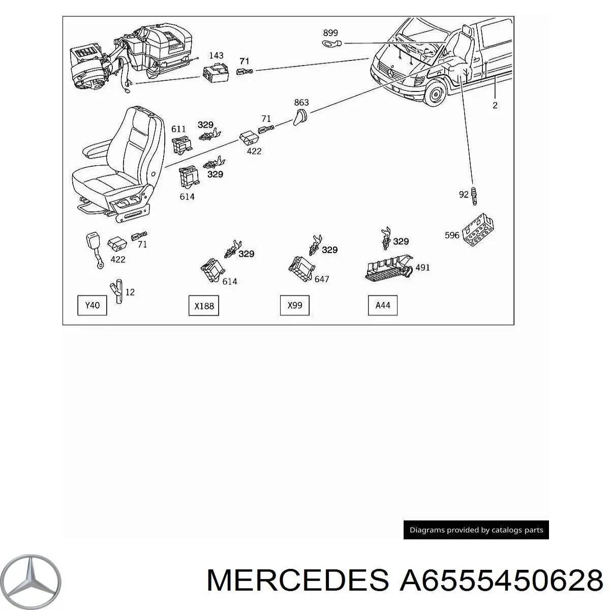 6555450628 Mercedes 