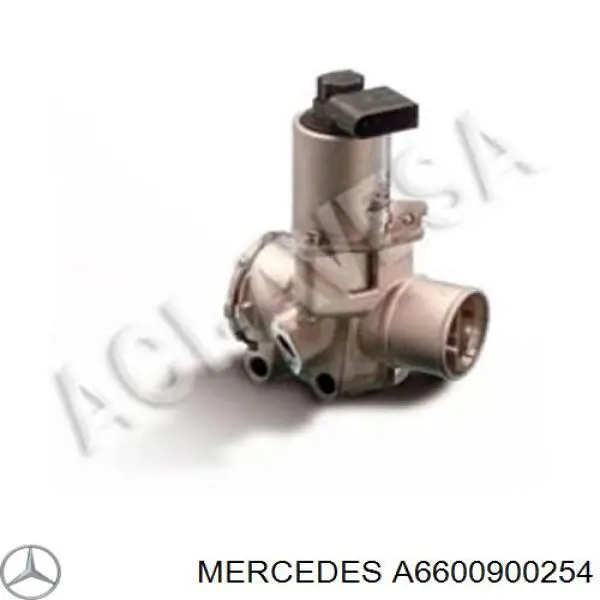 A6600900254 Mercedes válvula egr de recirculação dos gases