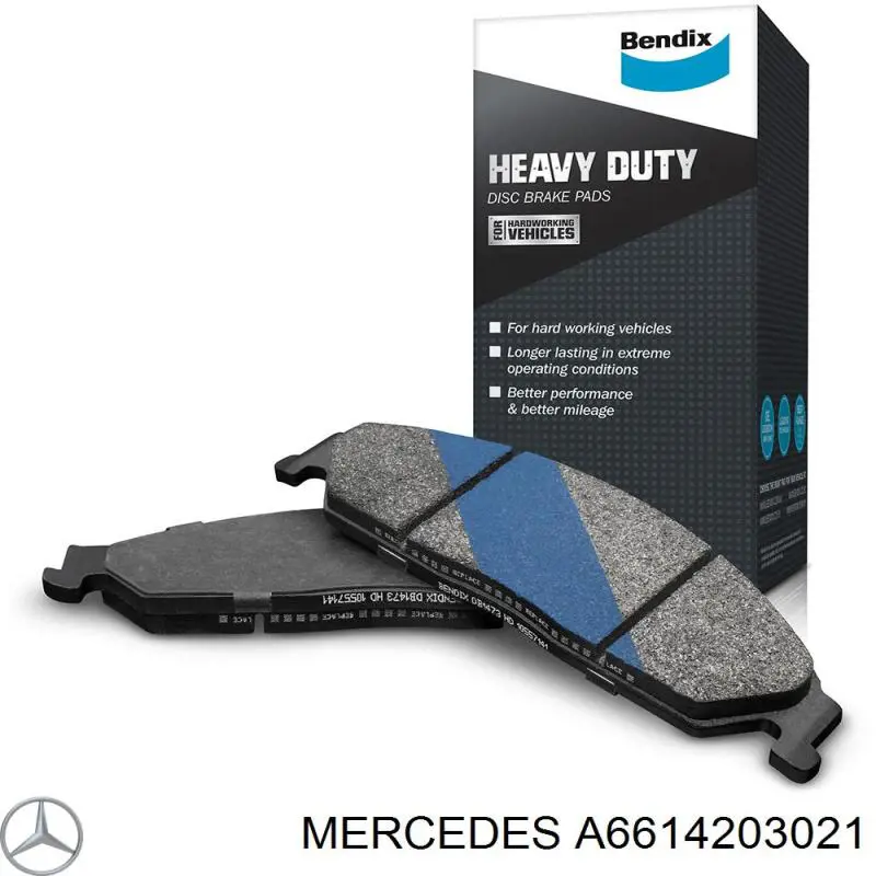 Передние тормозные колодки 6614203021 Mercedes