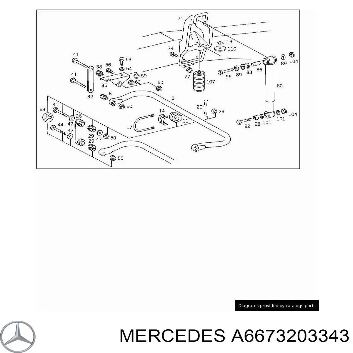 A6673203343 Mercedes 