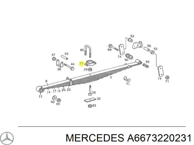 A6673220231 Mercedes 