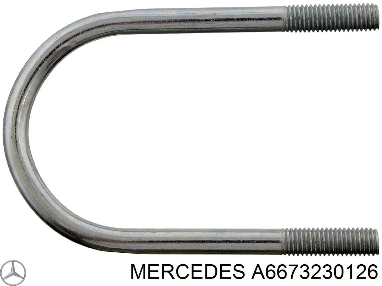 A6673230126 Mercedes хомут крепления втулки стабилизатора переднего