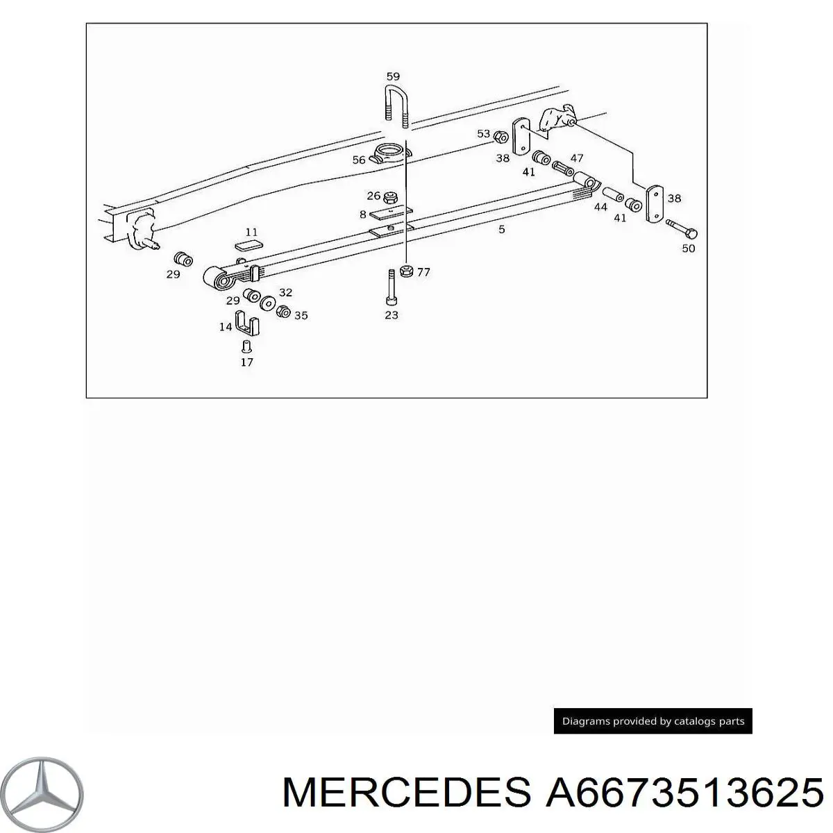 A6673513625 Mercedes 