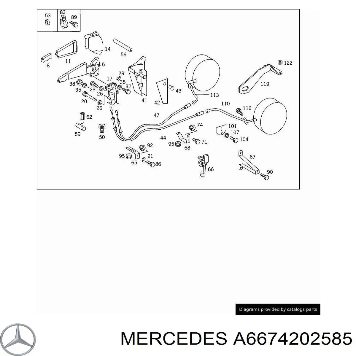 A6674202585 Mercedes 