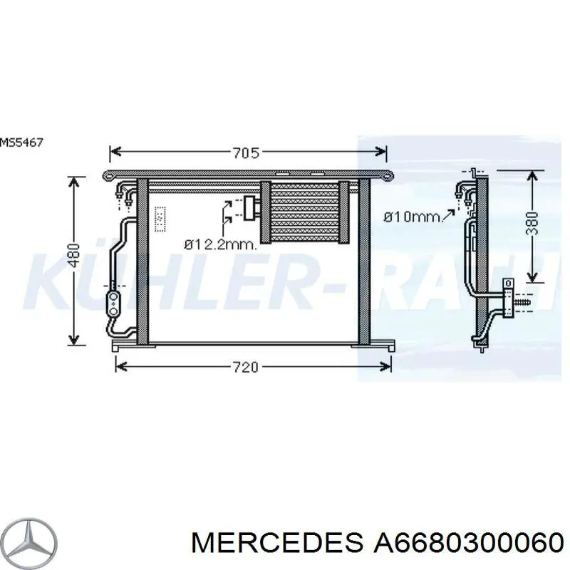 6680300060 Mercedes Комплект подшипников скольжения
