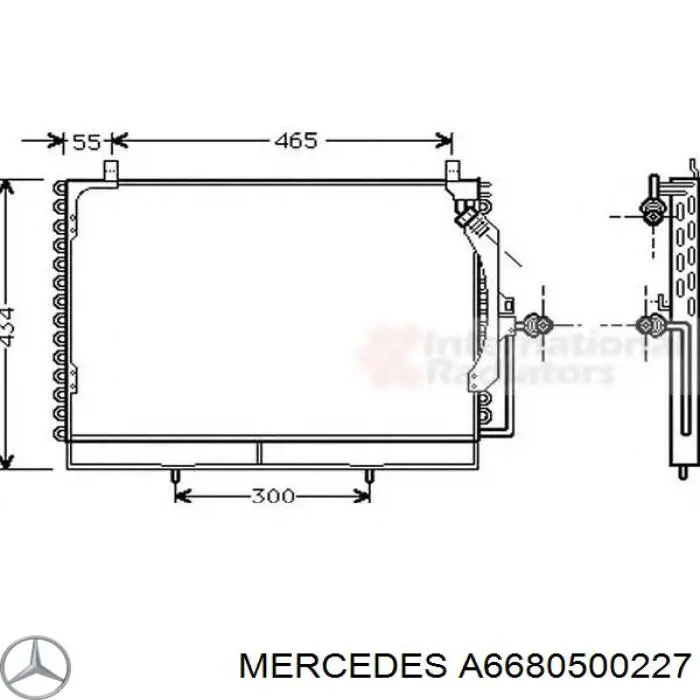 Выпускной клапан A6680500227 Mercedes