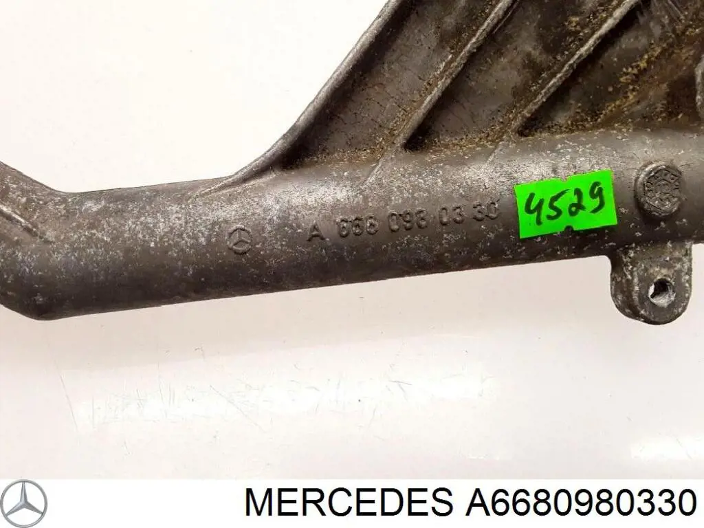 A6680980330 Mercedes cano derivado de ventilação de cárter (de separador de óleo)