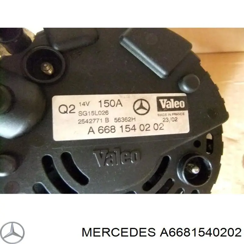 A6681540202 MERCEDES Alternador original y equivalente