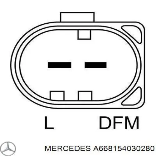 Генератор A668154030280 Mercedes