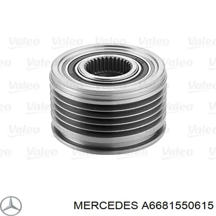 A6681550615 Mercedes шкив генератора