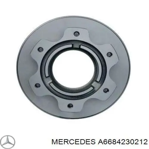 A6684230212 Mercedes диск тормозной задний