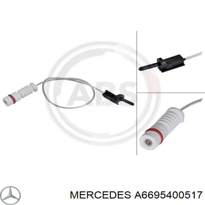 Датчик износа тормозных колодок передний A6695400517 Mercedes