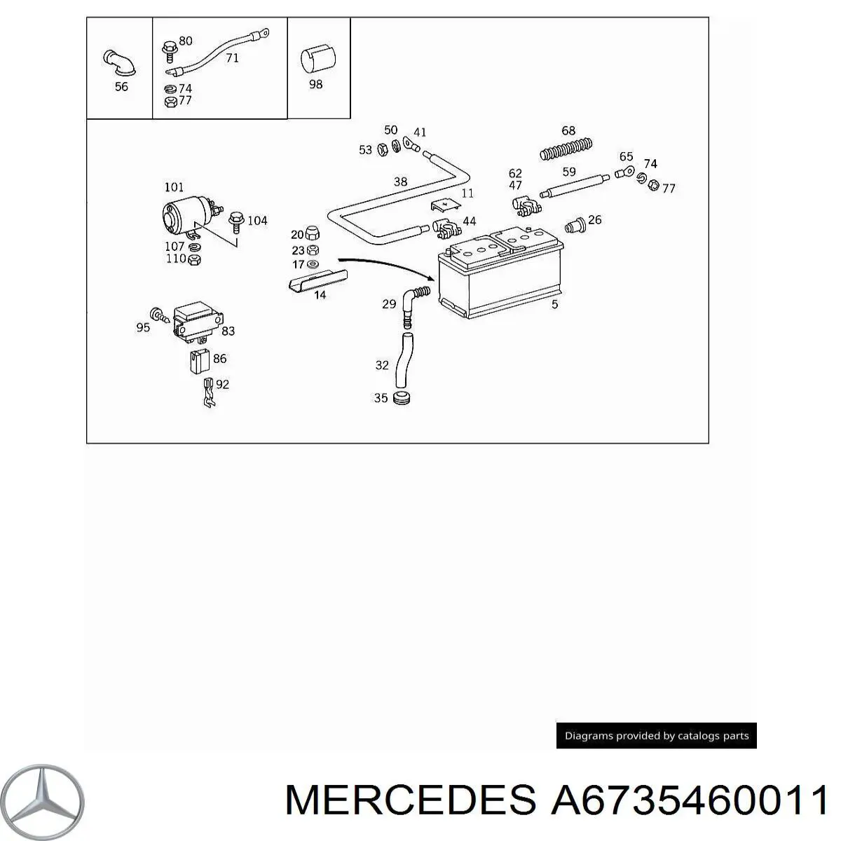 A6735460011 Mercedes 