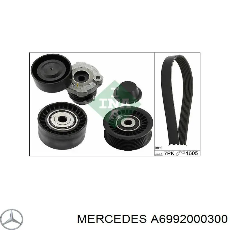 A6992000300 Mercedes Ролик приводного ремня, паразитный