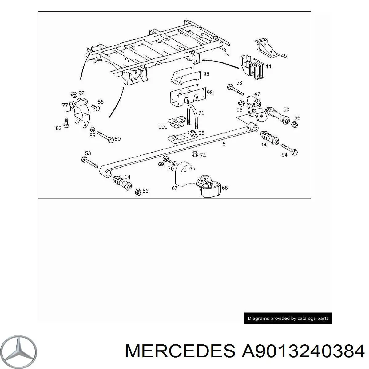 A9013240384 Mercedes 