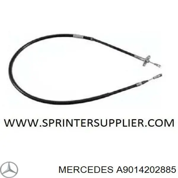 Задний трос ручника A9014202885 Mercedes