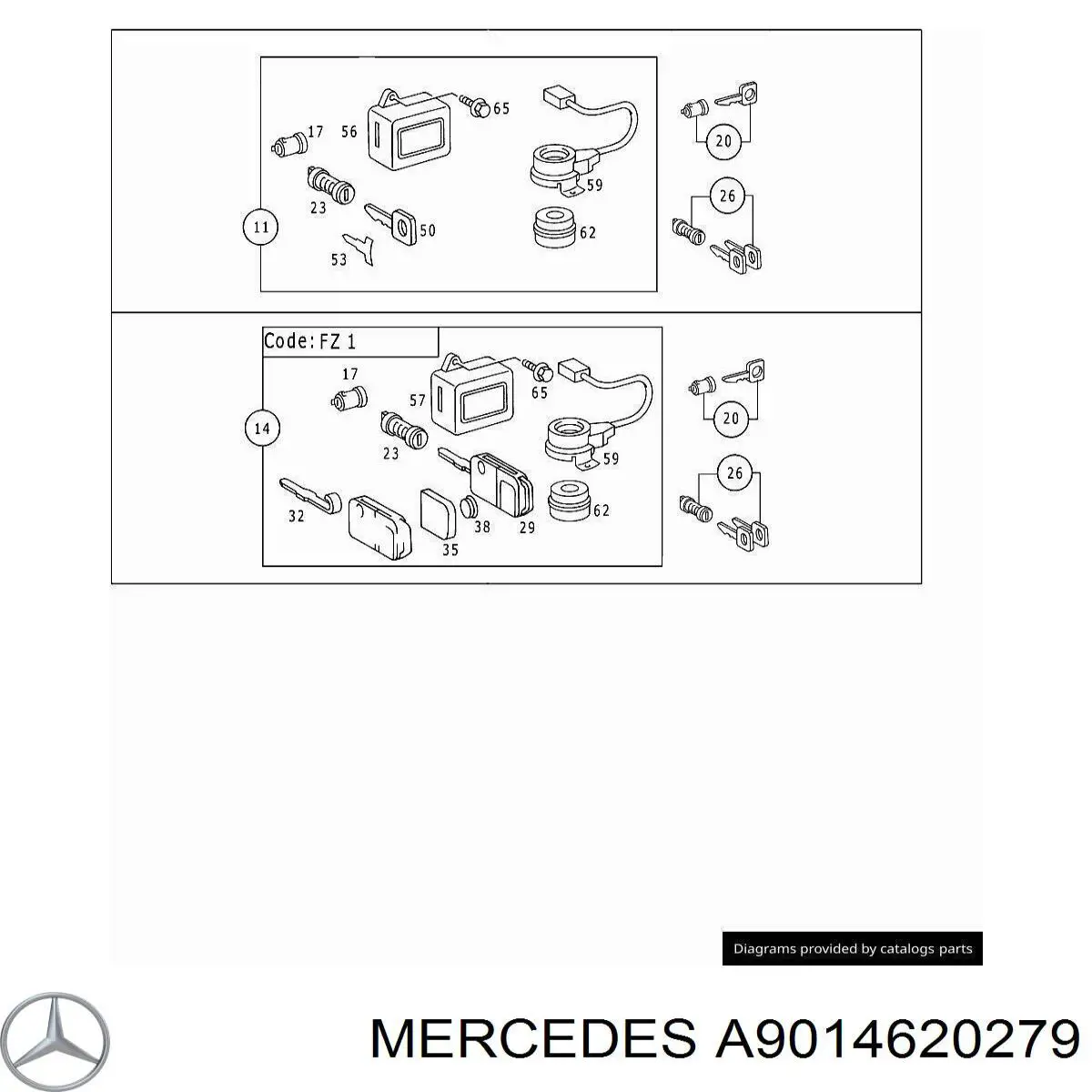 Купить A9014620279 Mercedes 