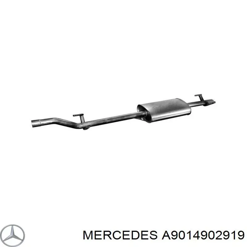 Глушитель, средняя и задняя часть Mercedes A9014902919 цена, от 93.66 USD