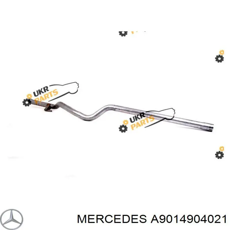 Патрубок глушителя от средней до задней части A9014904021 Mercedes