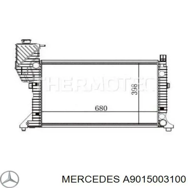 A9015003100 Mercedes радиатор