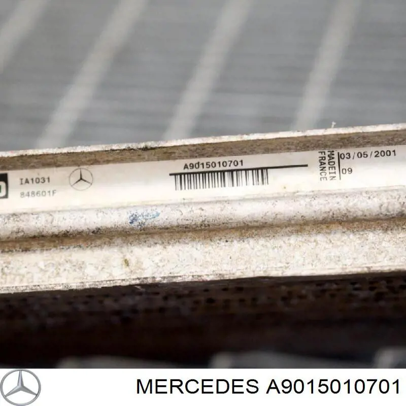 A9015010701 Mercedes интеркулер