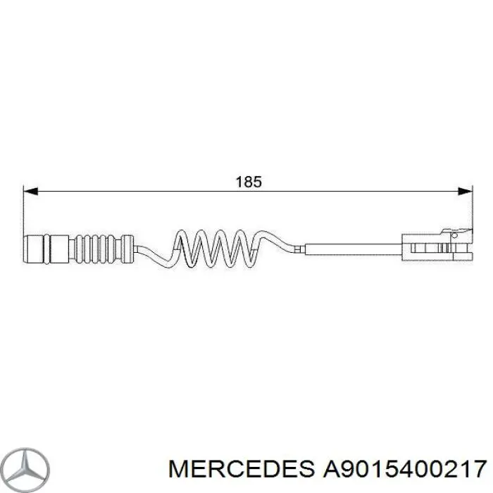 Датчик износа тормозных колодок передний A9015400217 Mercedes