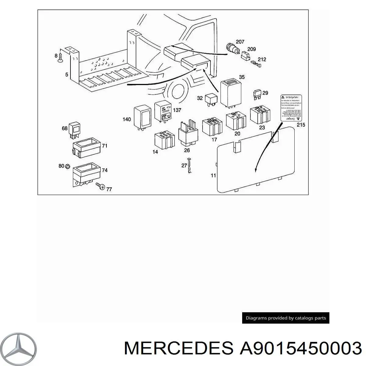  Mercedes 9015450003 цена, от 1.27 USD