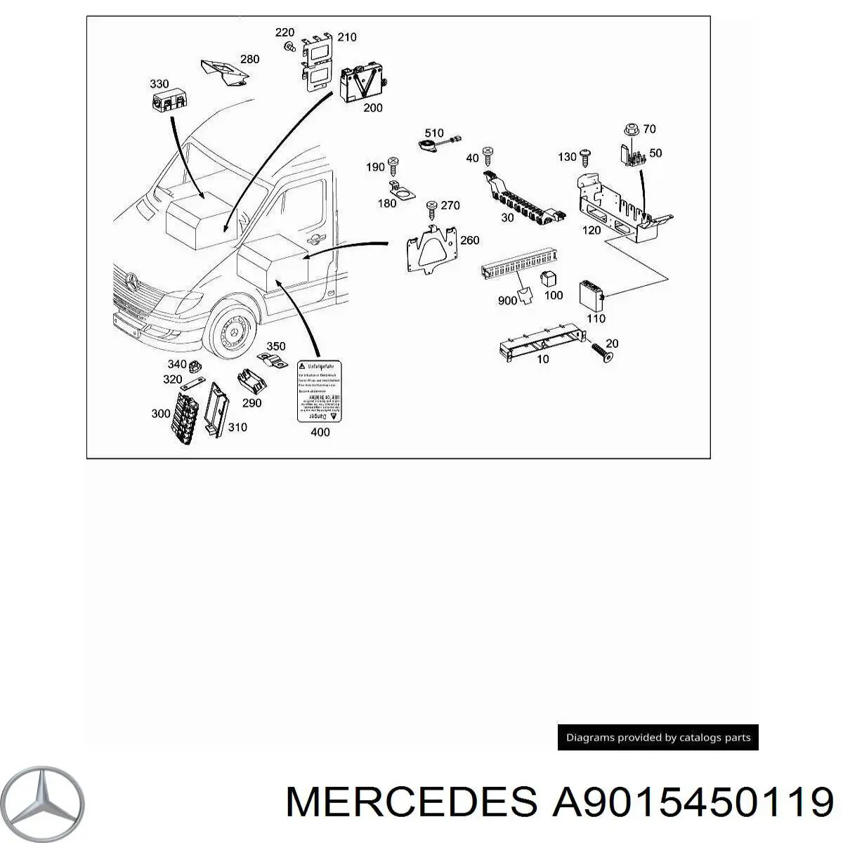  Mercedes A9015450119 цена, от 6.69 USD