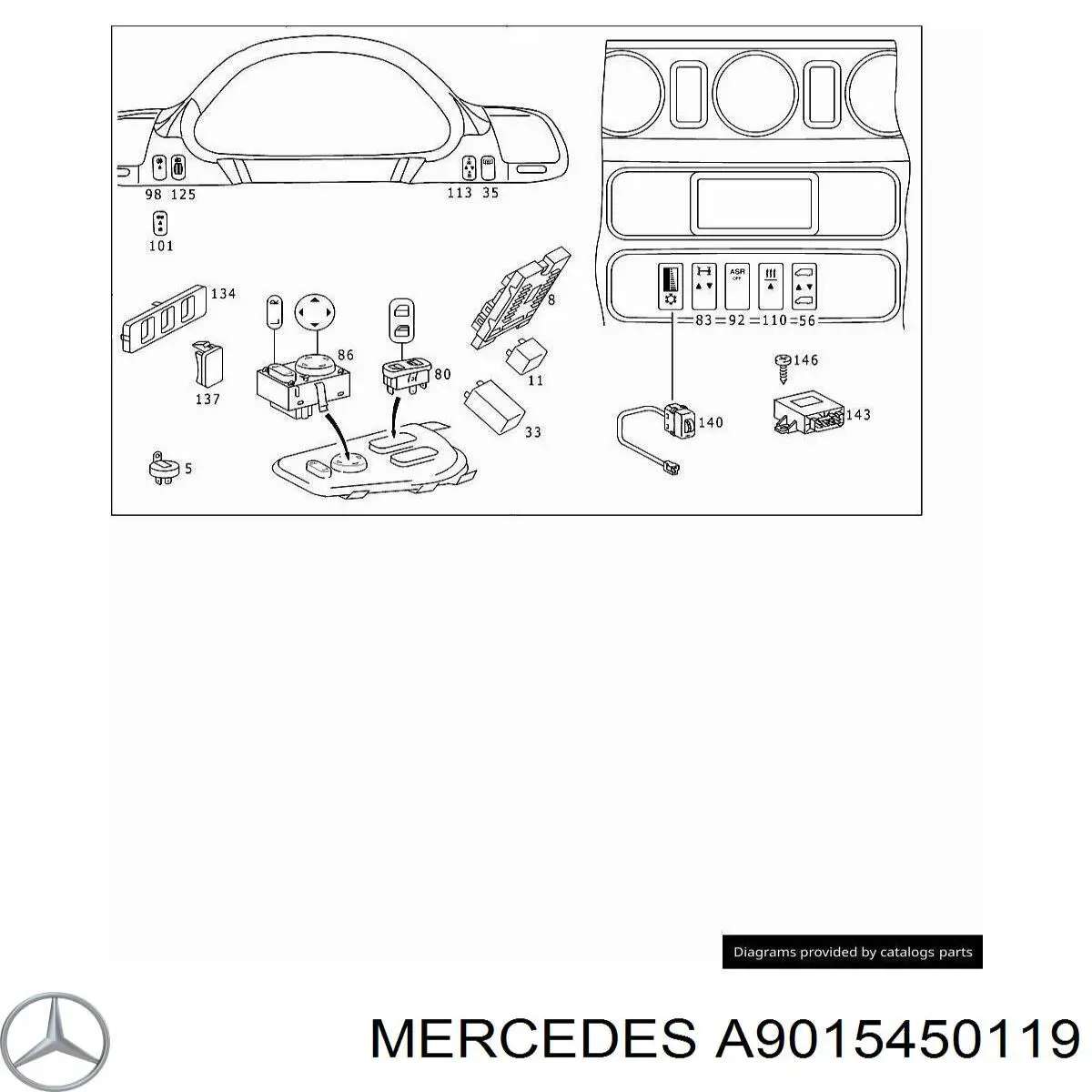 A9015450119 Mercedes 