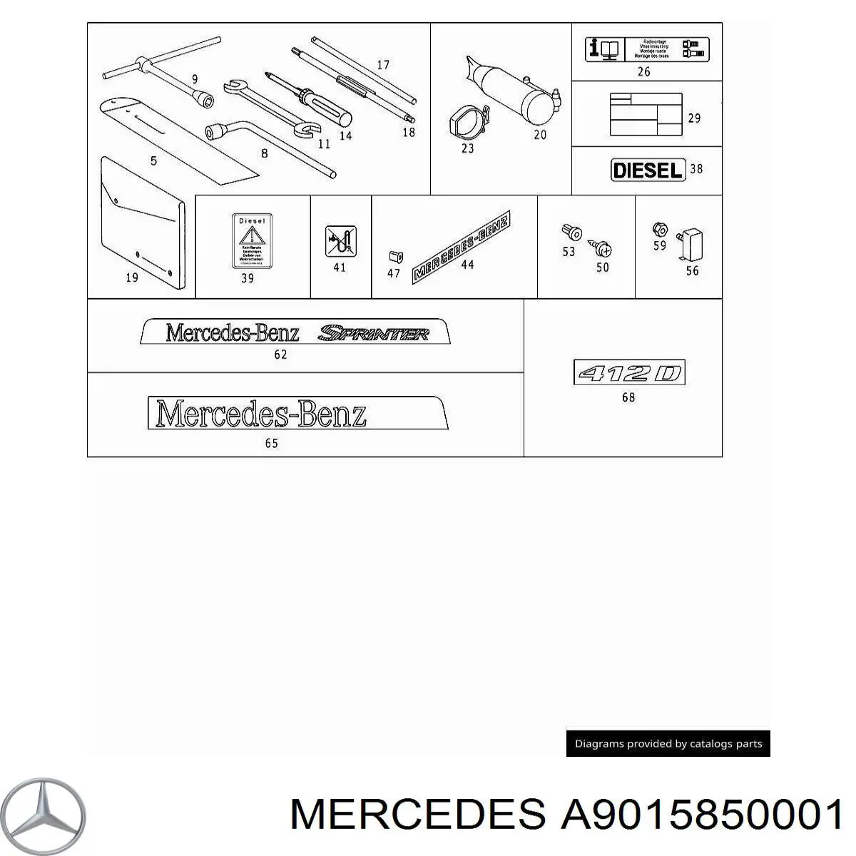  9015850001 Mercedes