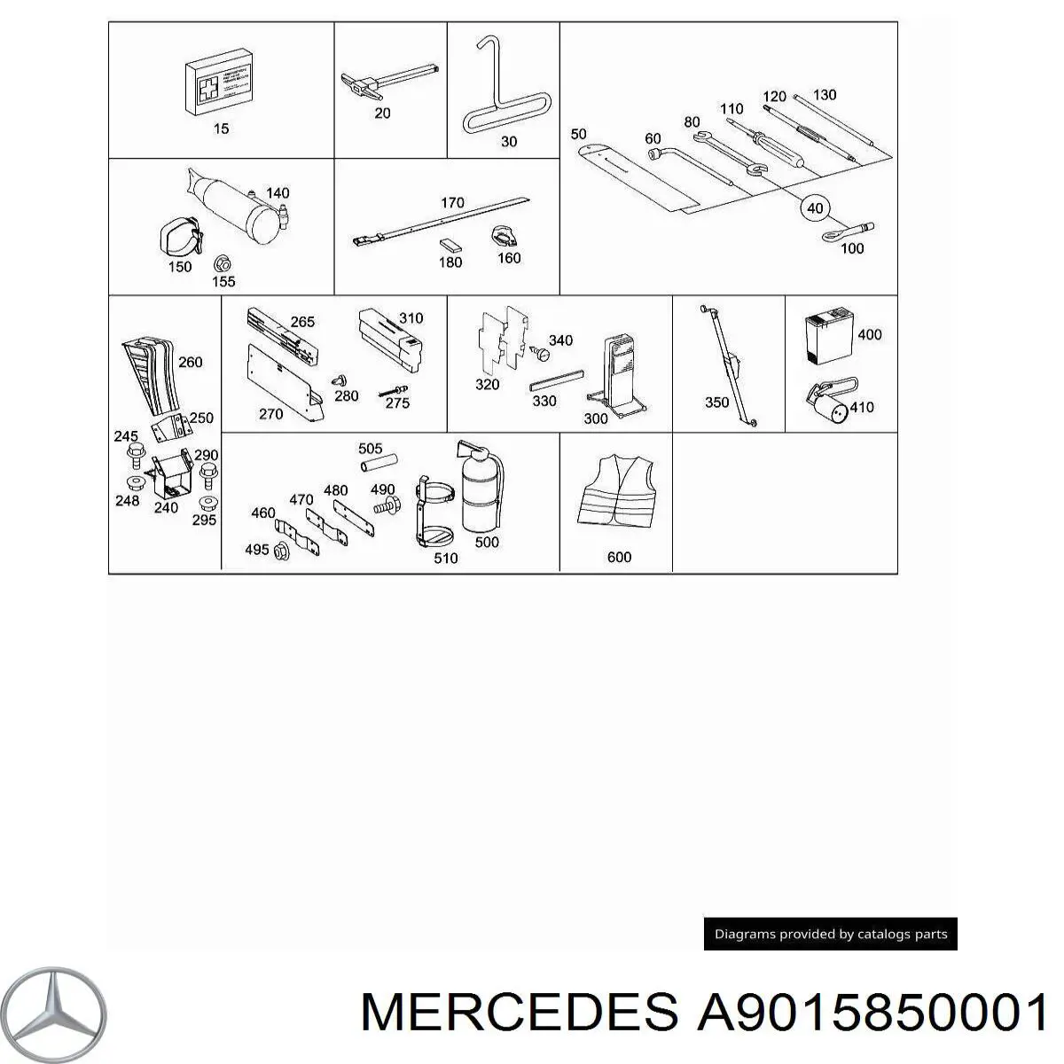  Mercedes 9015850001 цена, от 5.07 USD