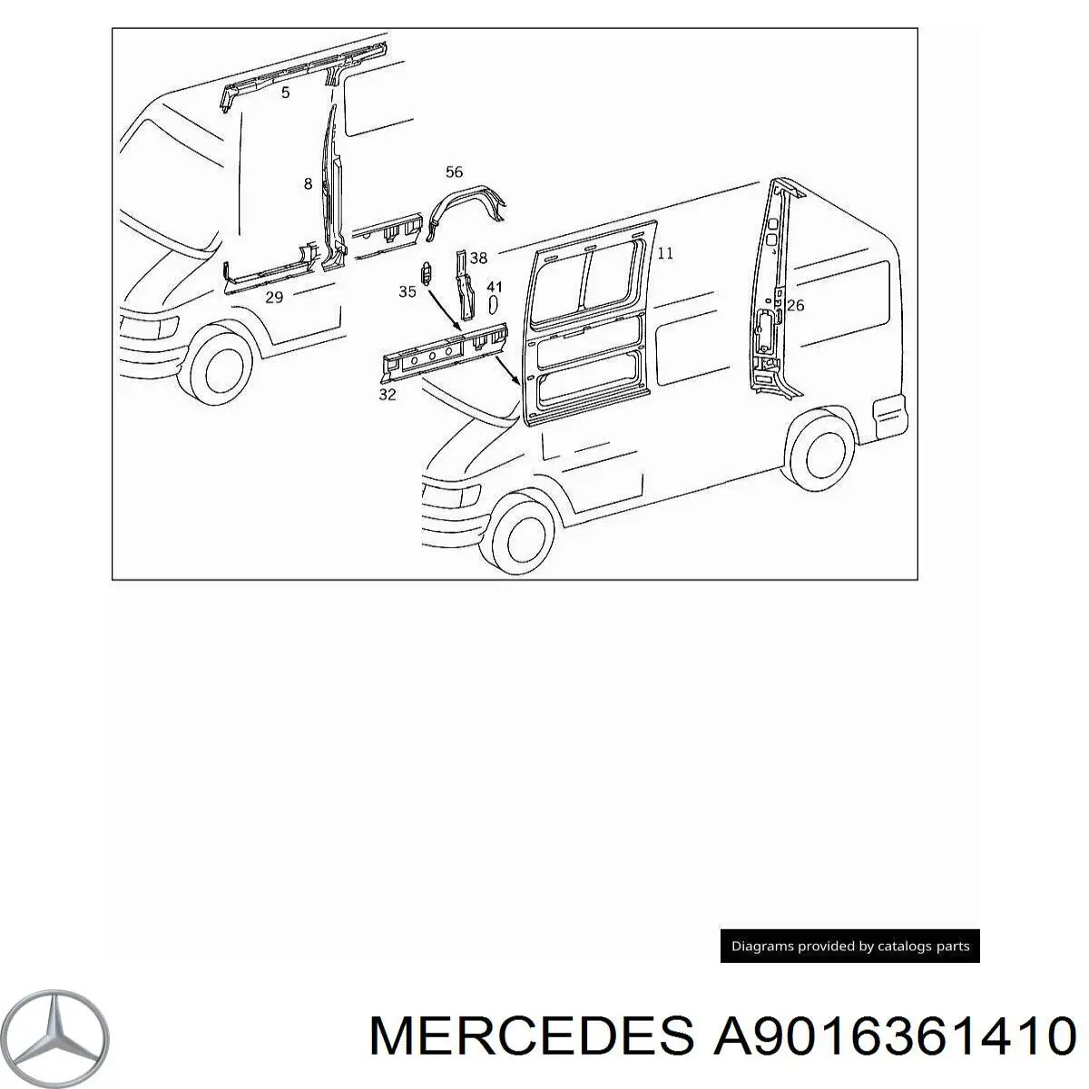 A9016361410 Mercedes 