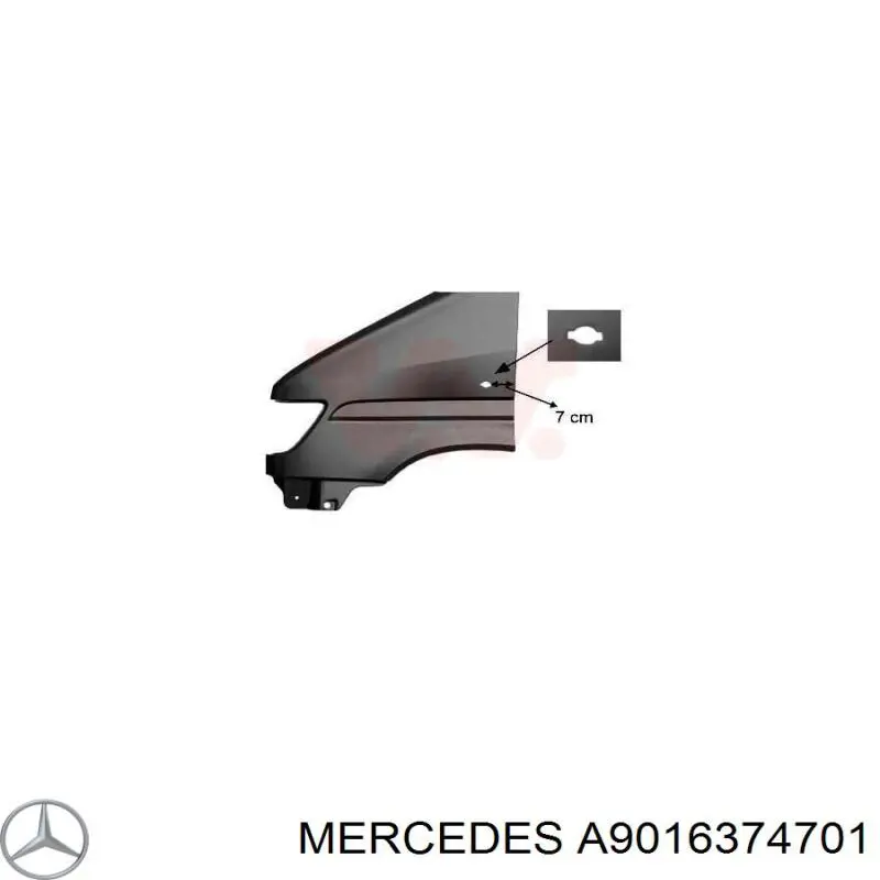 Правое крыло Мерседес-бенц Спринтер I 4-t