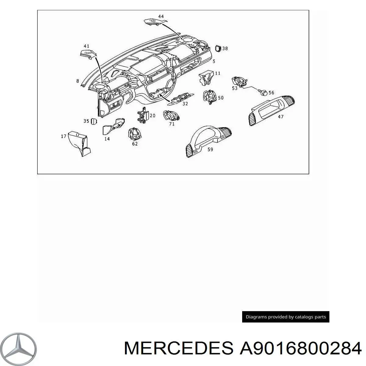 A9016800284 Mercedes 